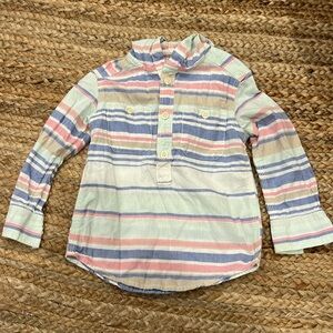 CARTERS Toddler Multicolor Long Sleeve Hooded Button Up Shirt